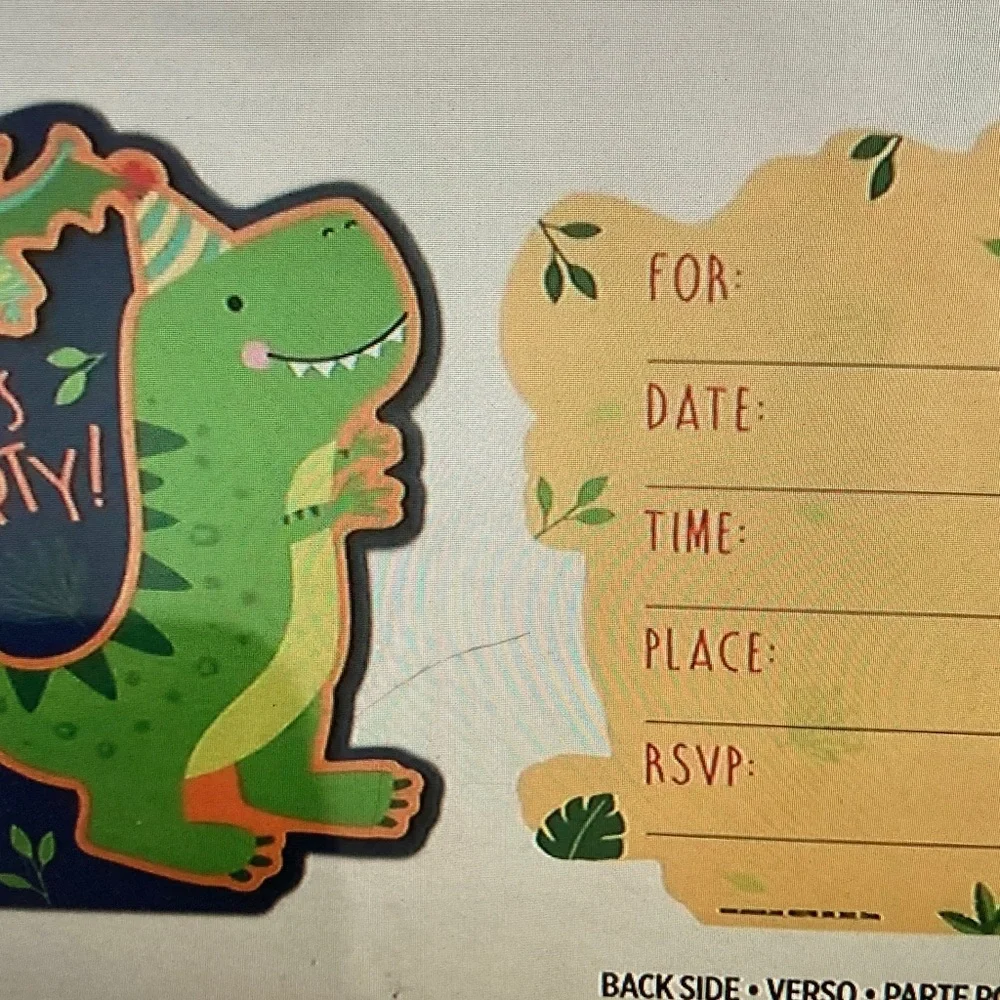 Dinosaur Party Banner - Green